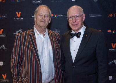 Veterans Film Festival 2022 Bruce Beresford with His Excellency General the Honourable David Hurley AC DCS (Retd) Govenor General of the C'wealth of Australia