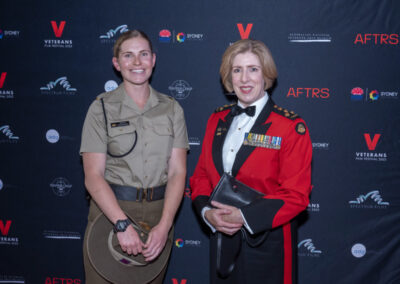 Veterans Film Festival 2022 Jessica Kininmonth and Brigadier Alison Creagh (Retd) AM CSC