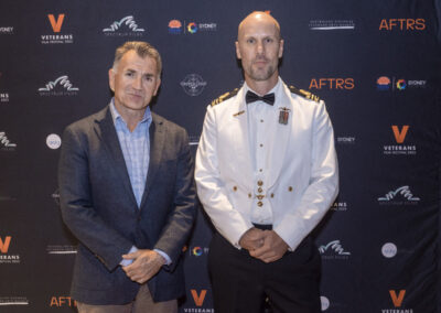 Veterans Film Festival 2022 Lee Sarich and Lieutenant Commander Chris Sporer
